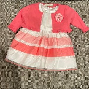 Super cute pink/coral formal 6 month dress